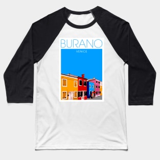 Burano Poster Baseball T-Shirt